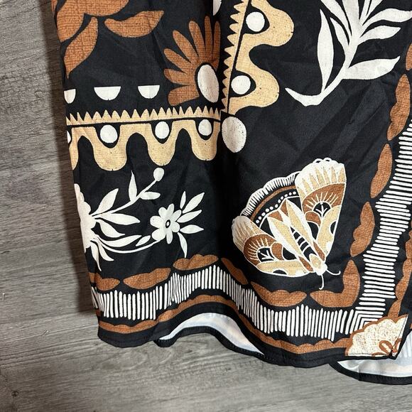 Shein Curve Moth Skort Women’s Size 3XL (18) Floral Lightweight Faux Wrap Nature - Picture 6 of 14